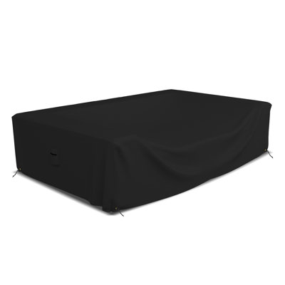 Heavy-Duty Outdoor Waterproof Sectional Sofa Cover, Patio Durable Lawn Patio Furniture Couch Cover -  Covers & All, COVPATSOF18OZBLK54B54B28