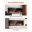 Foyer électrique trois côtés encastré en verre 1500W-2035436163