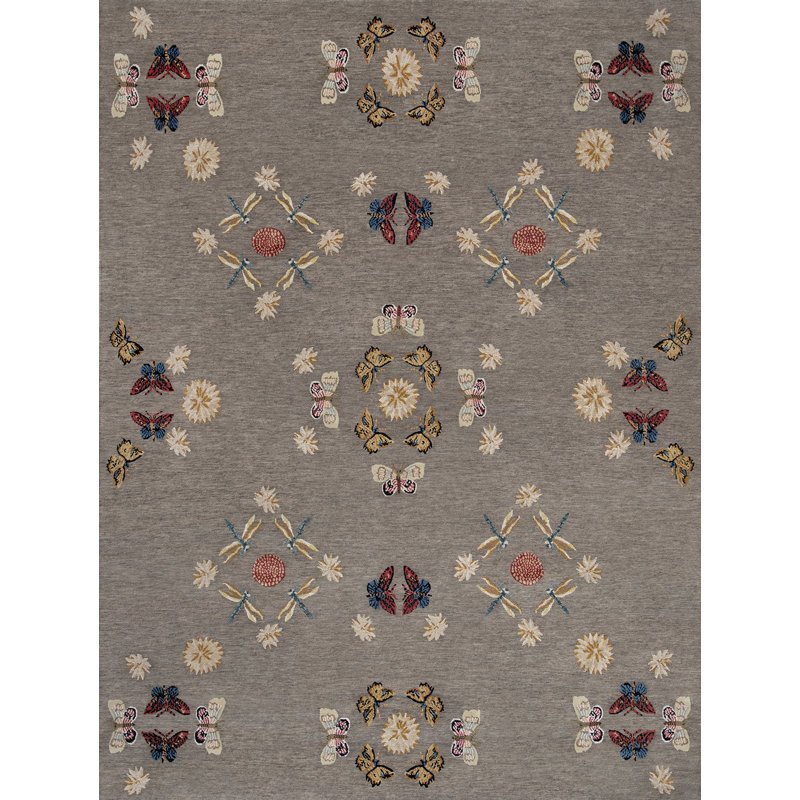 La Danse Southwestern Area Rug in Tan/Gray/Red, Rectangle 5' x 8'
