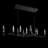 Twirl 13 Light Crystal LED Linear Pendant