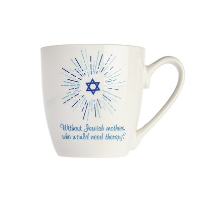 Godinger Silver Art Co Jewish Mother Therapy Coffee Mug 16 oz | Wayfair