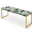 Banc tropical rembourré or-135454621