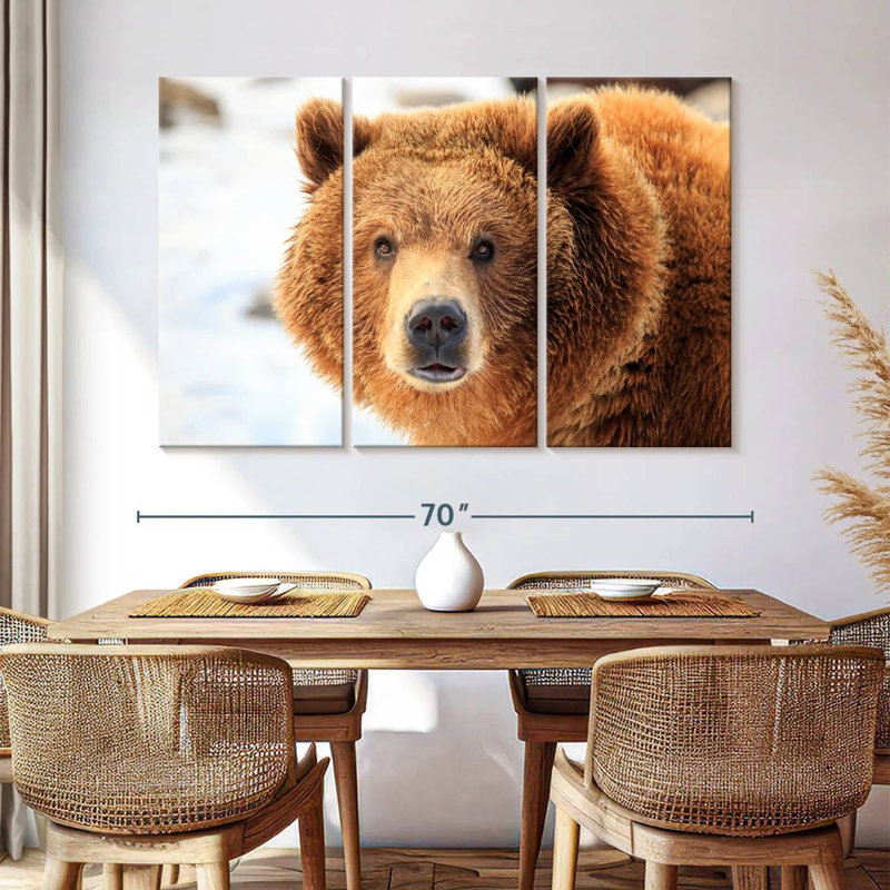 Grizzly Bear Stare, 42" H x 65" W