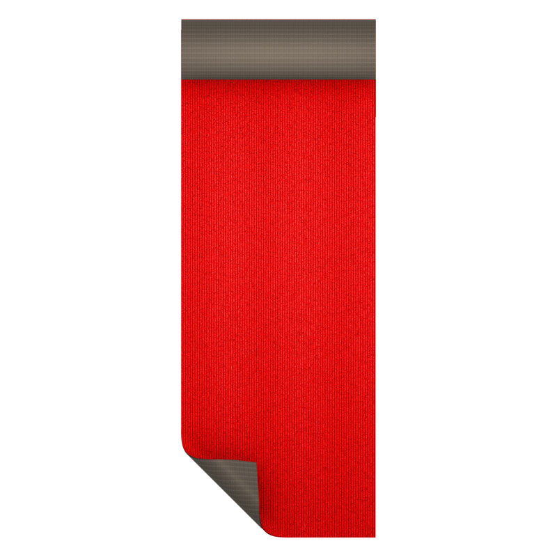 Non-Slip, Dirt-Trapping, Heavy-Duty Utility Runner Rug - (Extra-Long Custom Sizes Up to 55ft) - Absorbent for All-Weather, High-Traffic Entryways, Hallways, Patios & Offices - Red