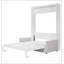 Grand lit escamotable mural avec coussin, grand lit, blanc-629775878-629775879