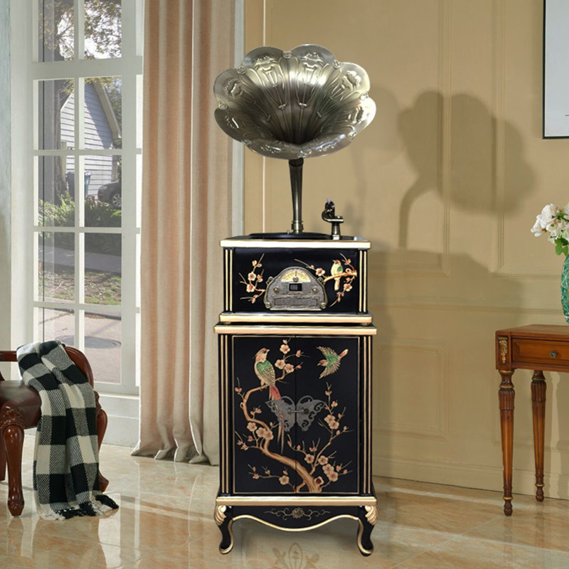 Black+Gold Free Form Solid Wood+Copper Media Players