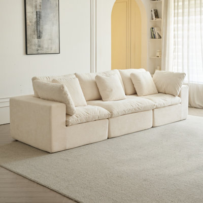 Modular Sectional Sofa, Compressed Sectional Sofa Modern Minimalist Style Final Couch, Sleeper Sofa for Living Room, Comfy Compressed Sofa Couch Space-Efficient Design