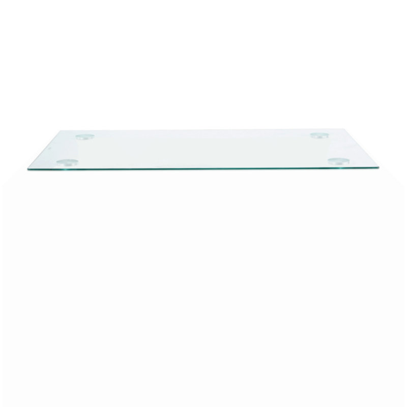 Accessoires de table rectangulaire moderne en verre, comptoir en verre (Dia1300 * 800 * 8MM)