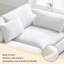 Canapé compressible en lin et coton 111,81 po-216502075