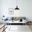 Antonito 1 - Light Matte Black Dome Pendant