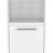 Eiffel Kitchen Pantry, Two External Shelves, Single Door Cabinet, Two Interior Shelves White -White
