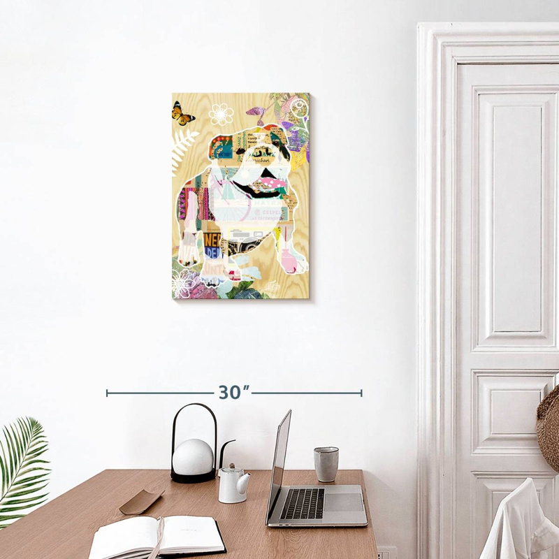 Brampt Pop Art Bulldog II, H 24 po x l 16 po