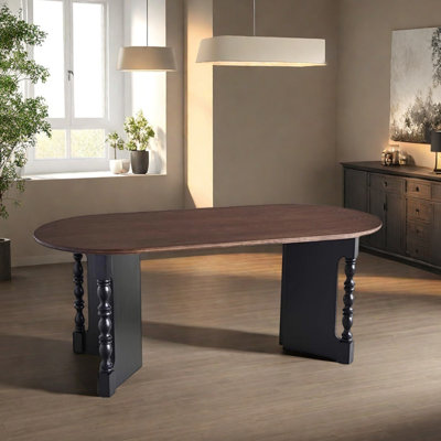 French Retro Oval Multi-functional Table