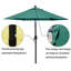 Parasol de marché inclinable 90 po Keiwarren-209776935