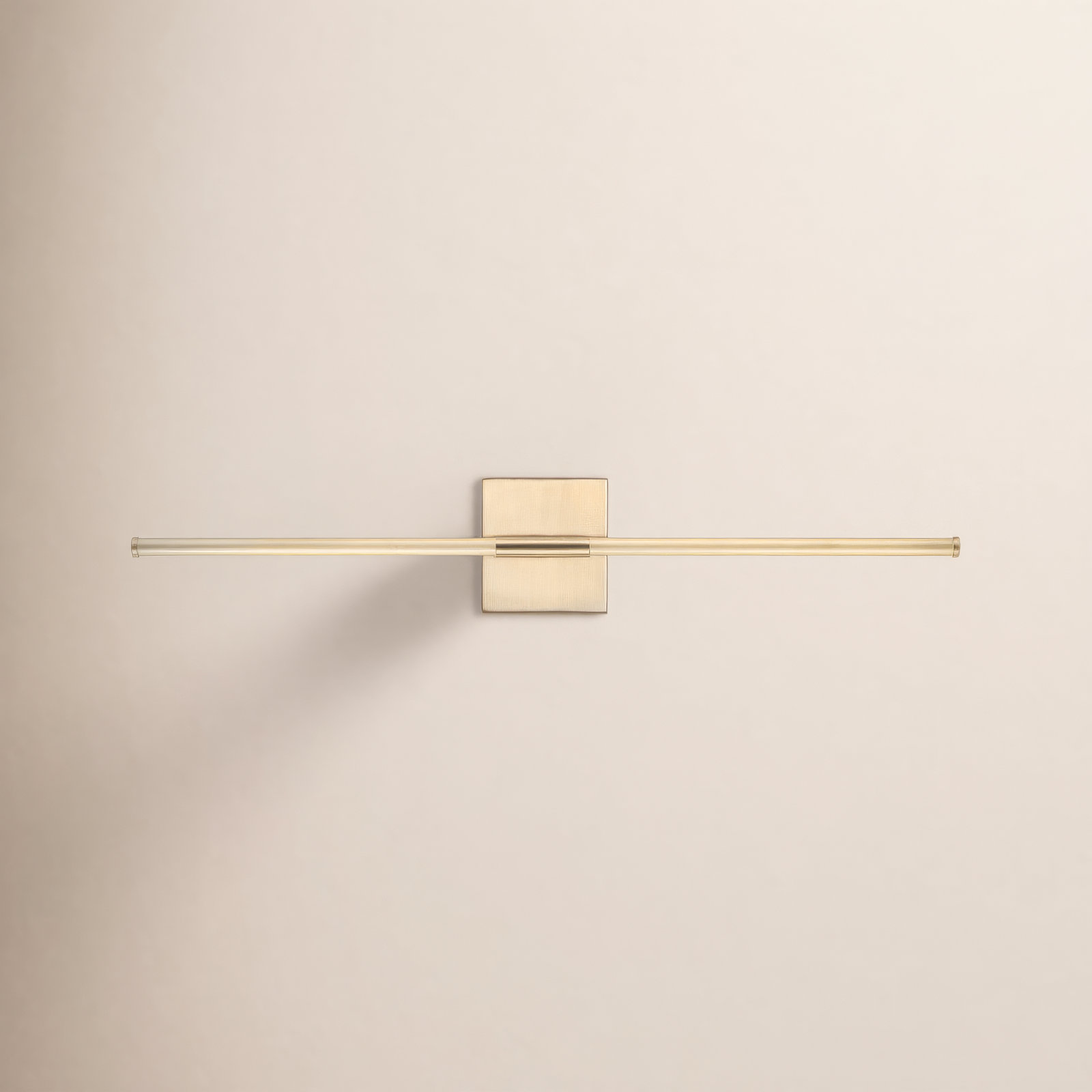 Gallatin Single Light Dimmable LED Armed Sconce, Brass Gold