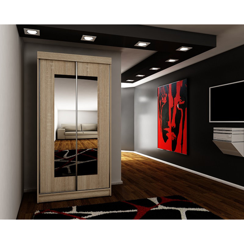 Makaylie 2 Door Wardrobe, Natural