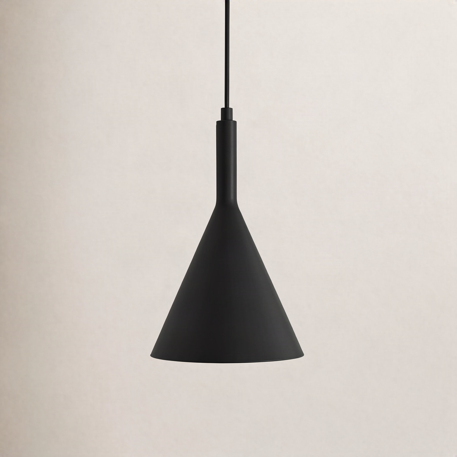 Laroche Dimmable Dome Single Light Pendant, 12.5" H x 7.75" W x 7.75" D, Matte Black