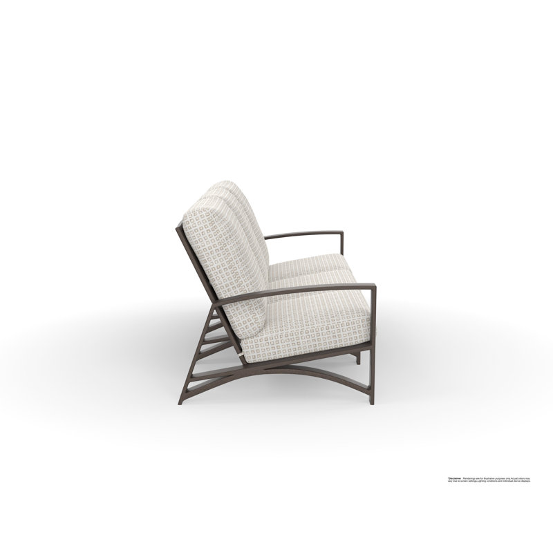 Arc Outdoor 3 - Seat Patio Sofa, Kindle Silk, Copper Creek