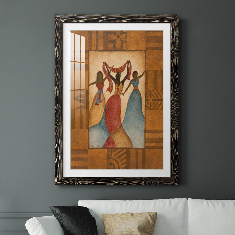 Rythme - peinture encadrée, H 37,5 po x l 27,5 po x P 1,5 po, Cadre noir