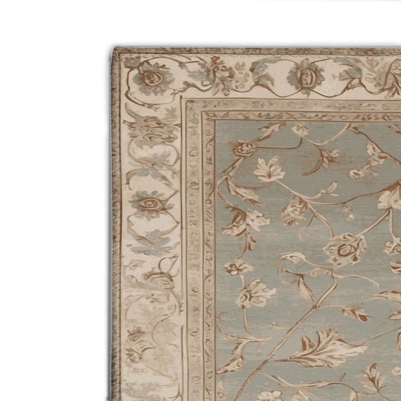 Tapis gris d'intérieur et d'extérieur Tabriz, Rectangulaire 8 pi x 10 pi