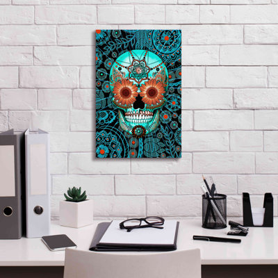 Epic Graffiti «Sugar Skull Caribbean Blue» par Fusi Sugar Skull Caribbean Blue sur toile par Fusion Idol Arts Print