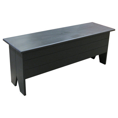 Banc de rangement en bois massif Kalki