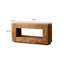 Meuble télé rectangulaire vintage de style Wabi-Sabi en pin massif avec tiroir et rangement ouvert-1037894635
