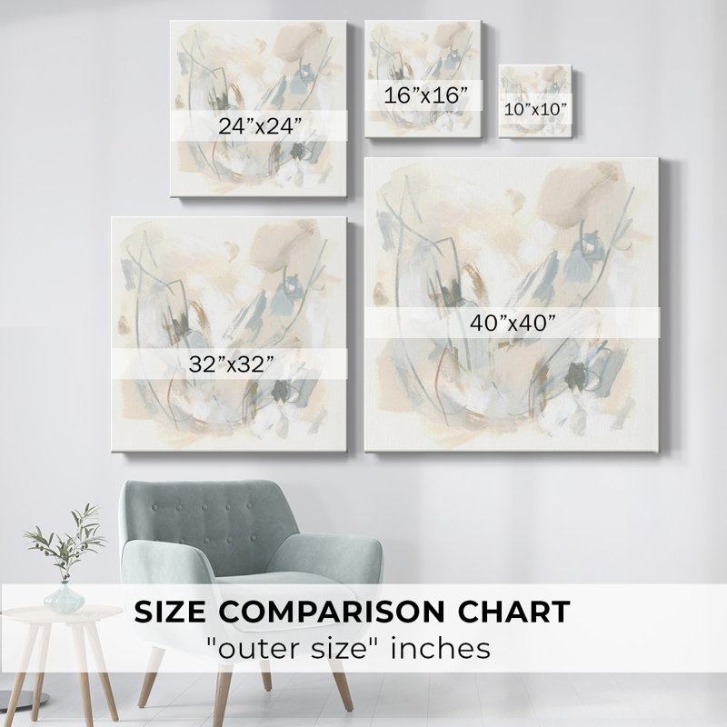 Toile tendue avec châssis neutre I-Gallery, H 16 po x l 16 po