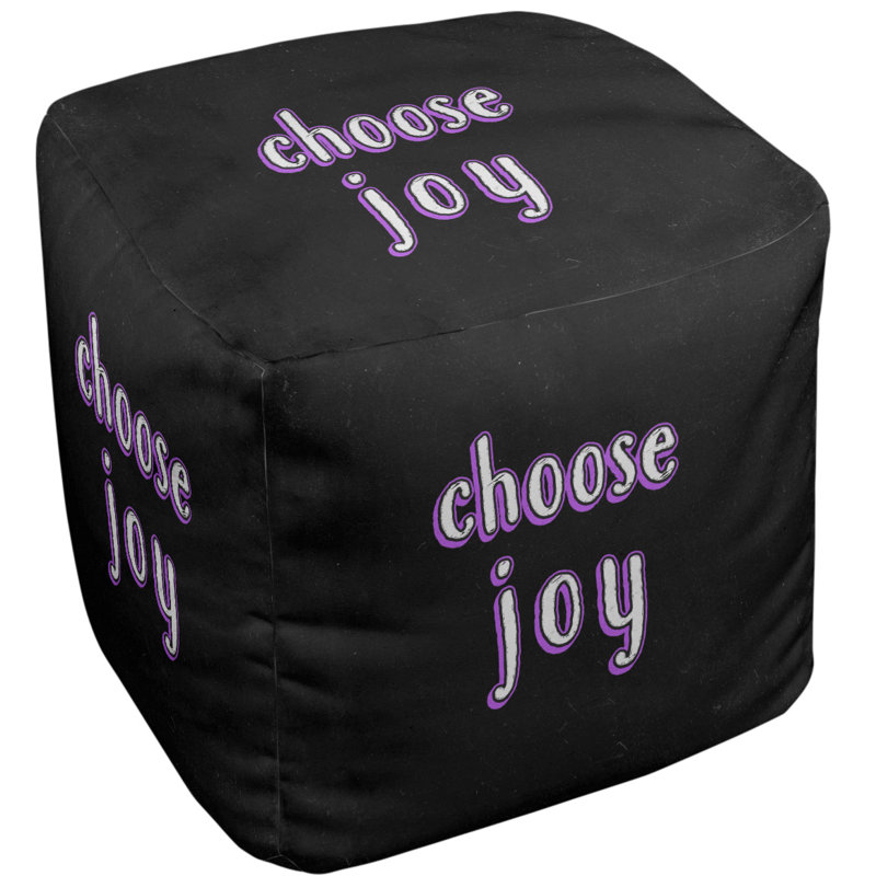 Upholstered Ottoman, Purple