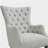 Button Tufted Wing Chair