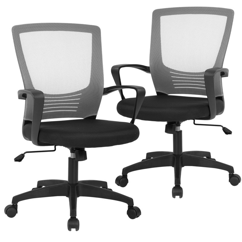 Chaise de travail en filet , gris