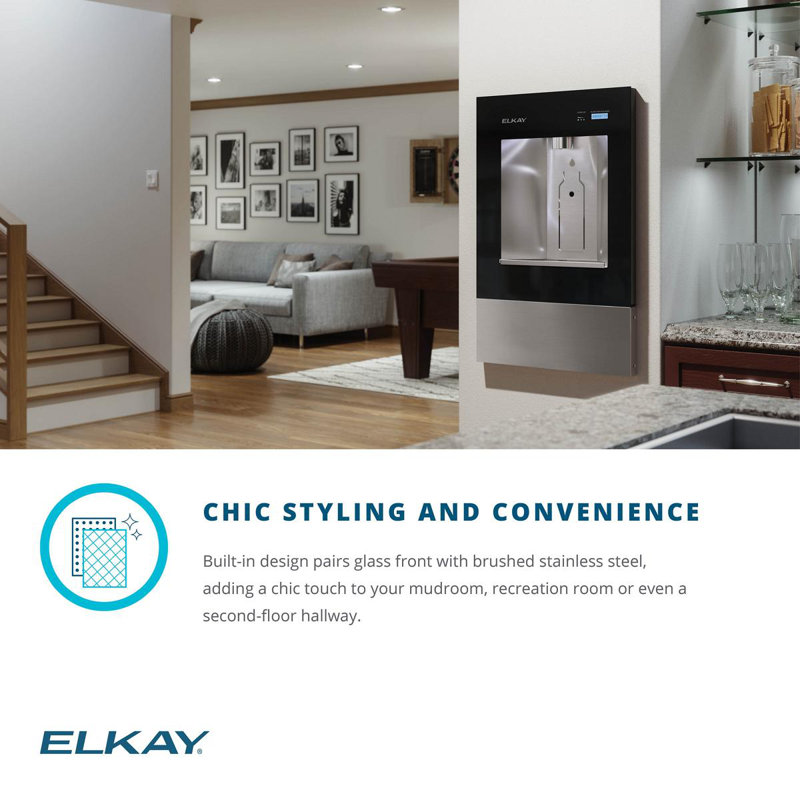 Aspen White Built-in Filtered Water Dispenser with Remote Chiller