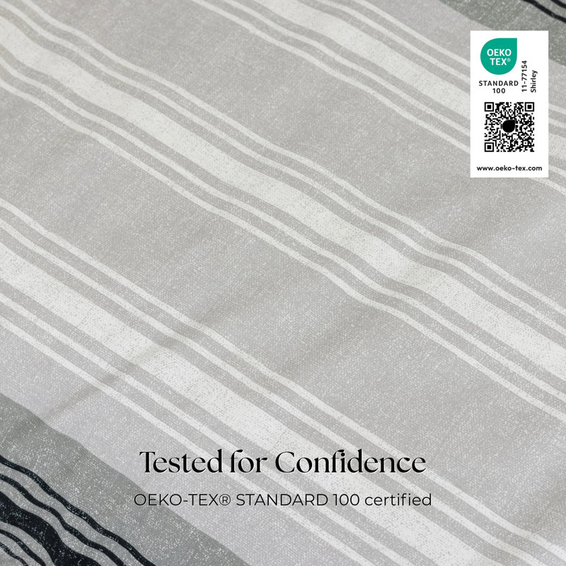 MHG Living Midnight Stripes Breeze Duvet Cover Set - Single/Double/King/Super King, Double