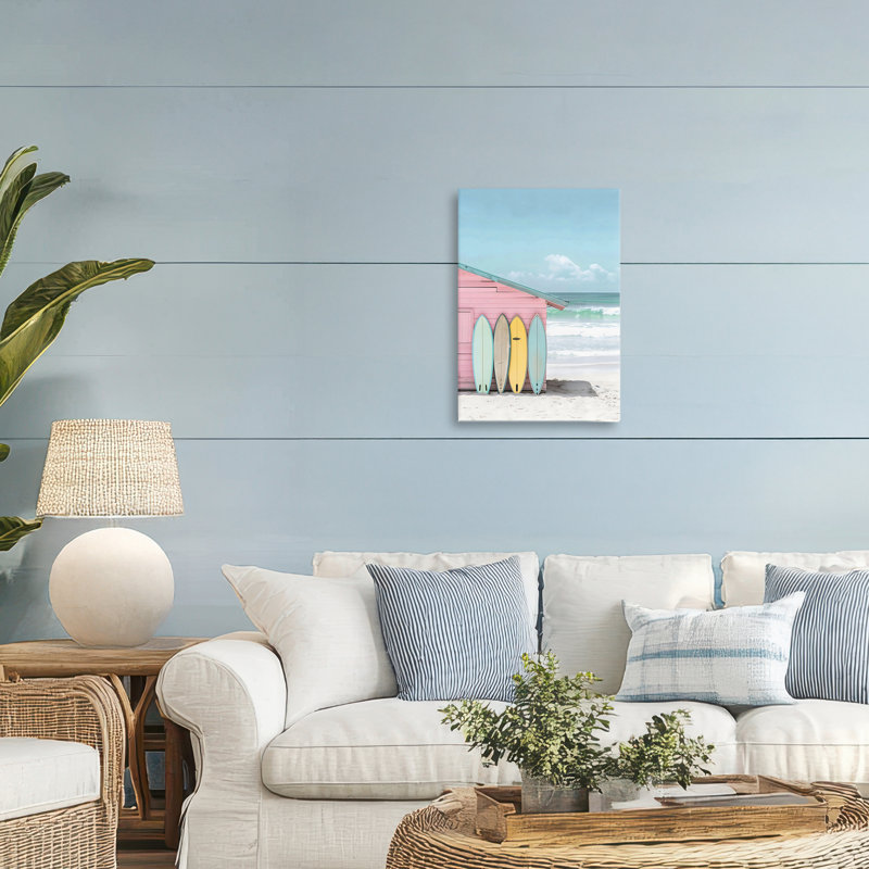 Toile Pastel Beach Dream, design par LSR Design Studio, H 24 po x l 16 po