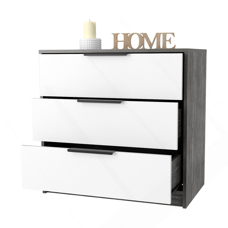 Commode 3 tiroirs Smokey Oak