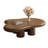 Mid-Fentury 48" Solid Wood Coffee Table for Livingroom,Cloud Design, Four Legs Free Form