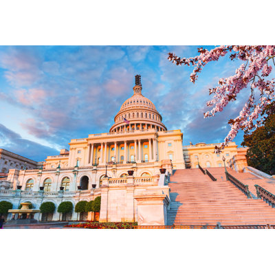 US Capitol 1 Piece Wrapped Canvas Wall Art