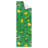 Sprite Logo 2 ft. x 5 ft. Non-Slip Runner Rug Coke For Man Cave Bedroom Kitchen, Green