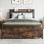 Full Size Platform Bed with Storage Headboard USB Outlets and 2 Drawers-1934507913-1925870072