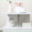 Table basse moderne en forme de S HOMcom, 20 po, facile à nettoyer pour le salon, la chambre à coucher-941640881
