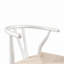 Tabouret de comptoir teint en blanc