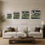 Fleurs rétro sur fond noir par Wild Apple Portfolio - impression sur toile-130857484-130857487