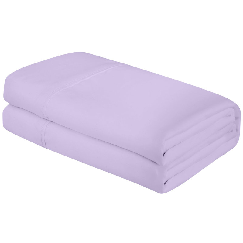 Royale Linens | Ultra Soft Brushed Microfiber Flat Sheets Only | Wrinkle Free & Stain Resistant | Hotel Quality Top Sheet for Bed