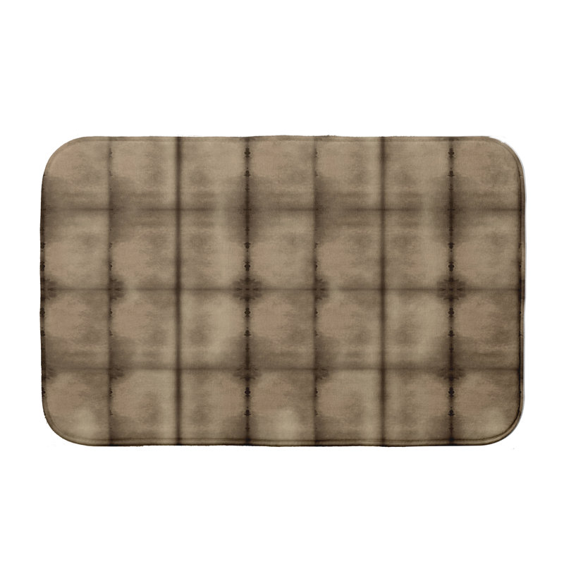 Tapis de bain Statesville, l 34 po x L 21 po, Brun