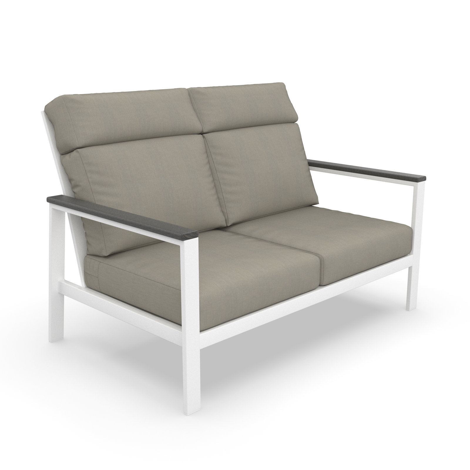 Townsend 55" Sunbrella® Patio Loveseat, Spectrum Dove, Gray