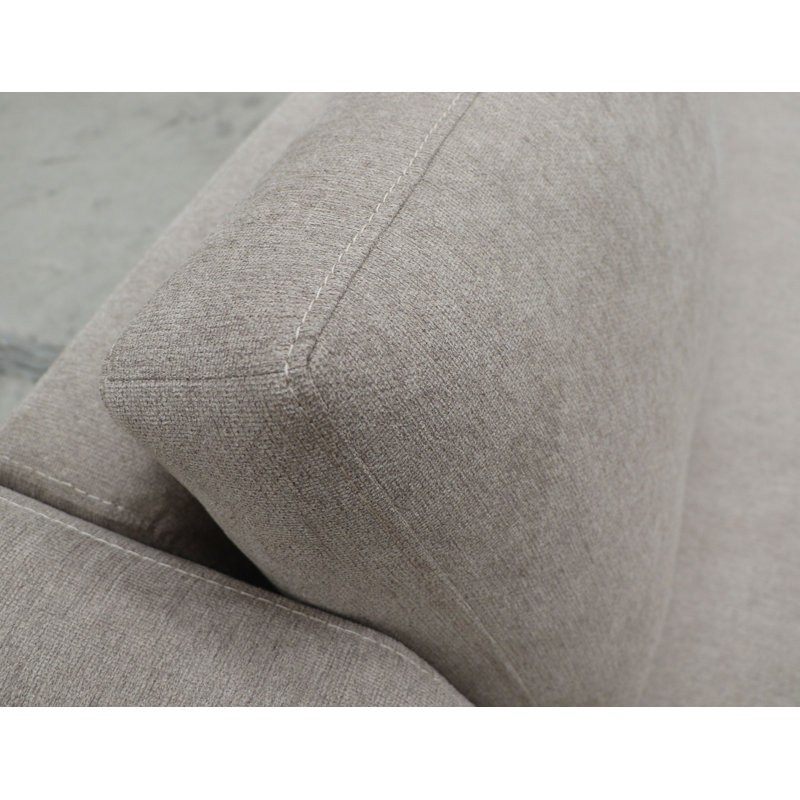 Wooden Frame & Base, Sectional, Left Hand Facing, Almond Grey