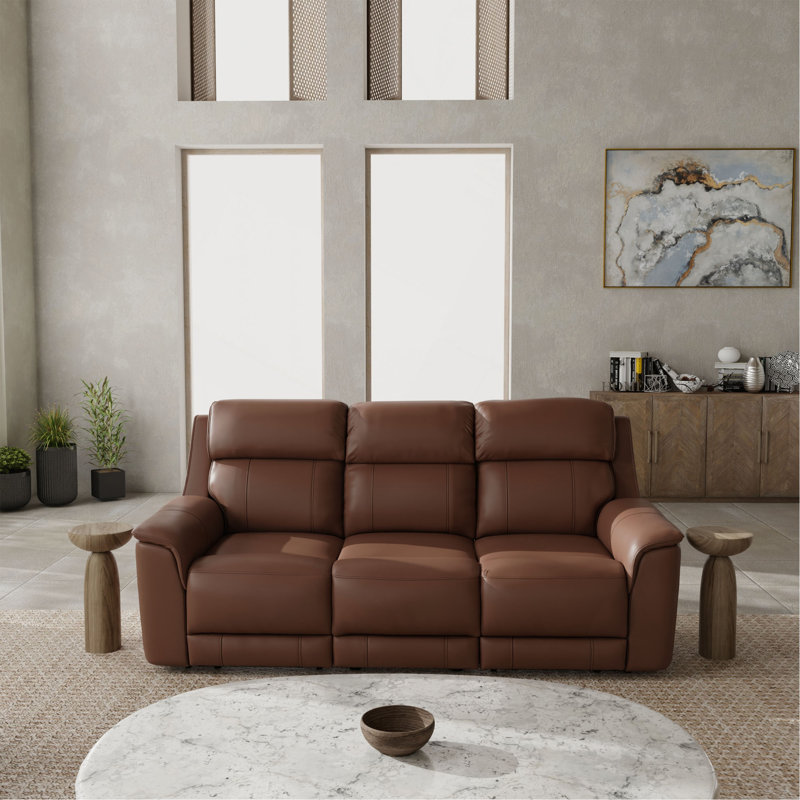 Power Reclining Sofa, Pecan