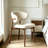 White Solid back side Chair(Set of 2)