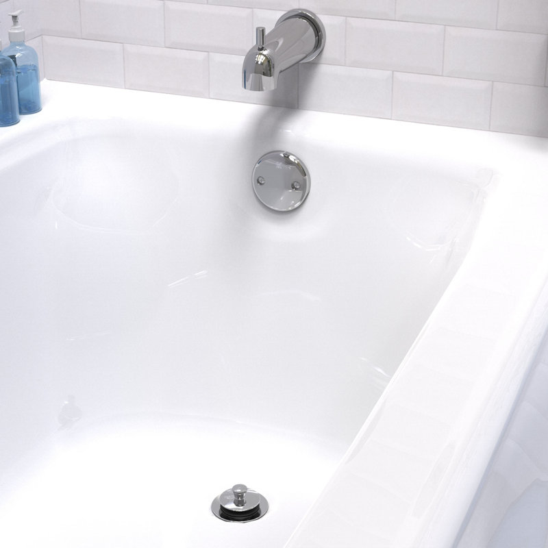 Drain de baignoire à pattes, Chrome poli
