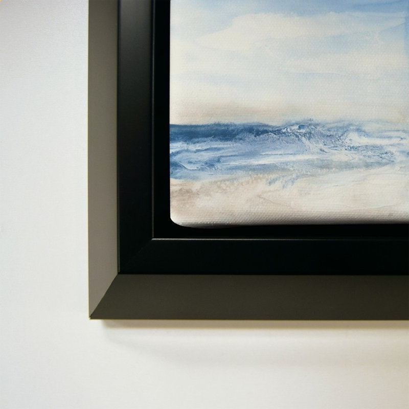 Surf and Sand par Chris Paschke - Impression sur toile, 40" H x 40" W, Black